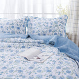 Kasentex 100% Cotton Summer Ultra Soft Floral Design 3 Piece Reversible Bedding Set, Room Decor, Graduation Gifts