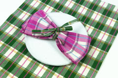 San Andres Gingham Forest & Ivory Placemat