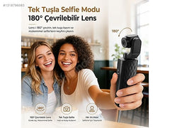 4K Vlog Camera with 330° AI Tracking & Selfie Lens