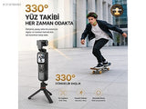 4K Vlog Camera with 330° AI Tracking & Selfie Lens