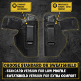The Defender Leather IWB Holster | Fits Glock 42 | P365 | Hellcat | Lifetime Warranty | Made in USA
