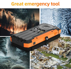 SolarMax Foldable Solar Power Bank | 20000mAh Fast Charge, Wireless & Built-In Cables