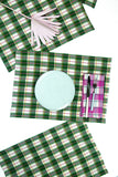 San Andres Gingham Forest & Ivory Placemat