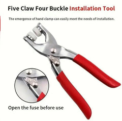 SewEase Snap Fastener Pliers Kit | Professional 100-Piece Button Installation Tool