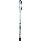Drive Medical Foam Grip Offset Handle Walking Cane, Swirl
