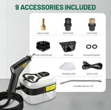 TurboSteam Portable Cleaner | 6-Level Adjustable Handheld High-Temperature Steamer