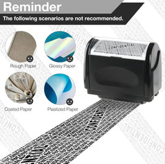 InfoGuard Privacy Roller Stamp | 2-Pack Identity Protection Stamp with 100m Roll