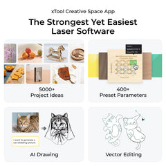 xTool S1 Enclosed Diode Laser Cutter | Professional Class 1 Safety Laser Engraver