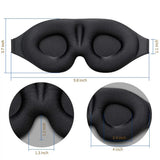 3D Contoured Sleep Eye Mask | Total Blackout, Zero Eye Pressure & Breathable Fabric