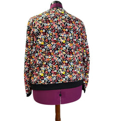 Shein Womens Plus Size Floral Full Zip Lightweight Jacket — Pre-Owned, Size 3X