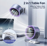 TurboCool Desk Fan | 100-Speed Rechargeable Fan with Digital Display & 4000mAh Battery