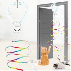 FlyChase Interactive Cat Toy | Automatic Feather Wand & Butterfly Teaser for Cats