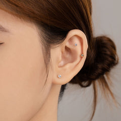nanogold 14K Solid Gold Ball Piercing – Hypoallergenic & Baby Safe