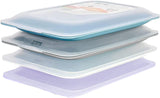 TATAY Cold Food Boxes Set of 4 — BPA-Free, Stackable, Pastel
