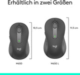 Logitech Signature M650 L Wireless Mouse — Silent, Graphite