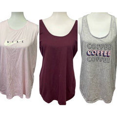 Womens Tank Top Lot — Nike & Maurices, Pre-Owned, Size XL (3 Pieces)