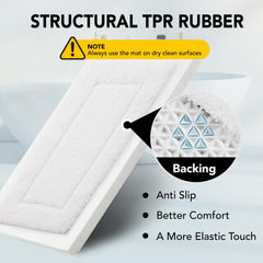 Quick Dry Plush Bathroom Rug