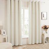 Thermal Blackout Curtains with Silver Foil Print
