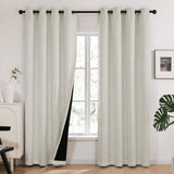 Total Blackout Curtains with Silver Print, 2 Panels