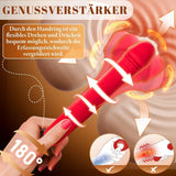 Cacuola Curved Dildo Vibrator — Shock Function, 7x10 Modes, G-Spot & A-Spot