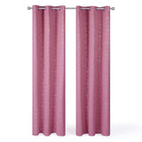 Thermal Blackout Curtains with Silver Foil Print