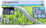 Gardena Liano Life Textile Garden Hose 15m — 1/2", Kink-Free