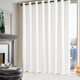 Double Layer Total Blackout Curtain, 1 Panel, White