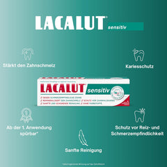 Lacalut Sensitive Toothpaste 75ml — Pain Relief, Gum Care