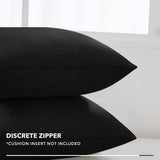 Decorative Linen Throw Pillow Covers, 18x18 Inch, 4 PCS