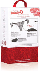 Screaming O My Secret Premium Ergonomic Vibrating Panty Set-Black