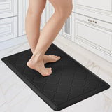 Cushioned Anti-Fatigue Kitchen Mat, 17x28 Inch, Grey