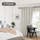 Total Blackout Curtains with Silver Print, 2 Panels