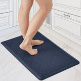 Cushioned Anti-Fatigue Kitchen Mat, 17x28 Inch, Grey