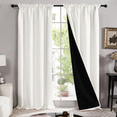 Thermal Insulated Blackout Drapes, 52x108 Inch, 2 Panels