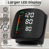 PulseTrack Wrist Monitor | Rechargeable Blood Pressure Monitor with LED Touch Screen