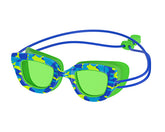 Speedo SUNNY G POP SEA blue-green swim goggles for kids with UV protection and anti-fog lenses
