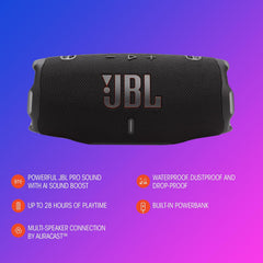 JBL Charge 6 Portable Bluetooth Speaker — 28h, IP68, Blue