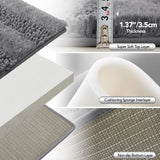 Quick Dry Plush Bathroom Rug