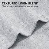 Light Filtering Linen Drapes, Back Tab & Rod Pocket