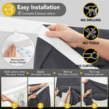 Blackout Door Curtain, Thermal Insulated, 26x80 Inch