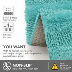 Quick Dry Plush Bathroom Rug