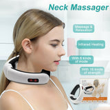Electric Pulse Neck & Back Massager | Far Infrared Heating Cervical Pain Relief Device