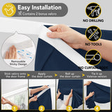 Blackout Door Curtain, Thermal Insulated, 26x80 Inch