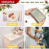 Sequin Glitter Table Runner, 2PCS, 9FT, Gold