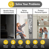 Blackout Door Curtain, Thermal Insulated, 26x80 Inch
