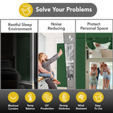 Blackout Door Curtain, Thermal Insulated, 26x80 Inch