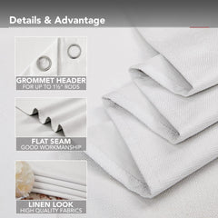 Blackout Thermal Insulated Curtains, 2 Panels