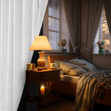 Total Blackout Curtains with Silver Print, 2 Panels