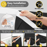 Blackout Door Curtain, Thermal Insulated, 26x80 Inch