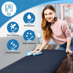 Cushioned Anti-Fatigue Kitchen Mat, 17x28 Inch, Grey